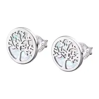 Lotus Silver Krásné stříbrné náušnice pro ženy Strom života LP1821-4/1