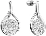 Evolution Group - Pavona Nadčasové stříbrné náušnice s krystaly Swarovski 31305.1