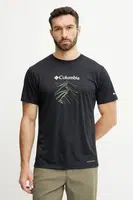 Sportovní triko Columbia Zero Rules černá barva, s potiskem, 2118541