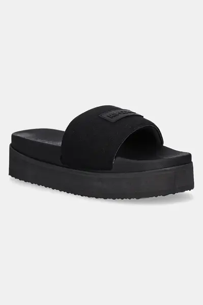 Pantofle Rip Curl dámské, černá barva, na platformě, 17AWOT