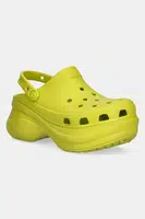 Pantofle Crocs Classic Bae Clog W dámské, zelená barva, na platformě, 206302.312