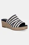 Pantofle Tommy Hilfiger NAUTICAL STRIPES ESPADRILLE MULE