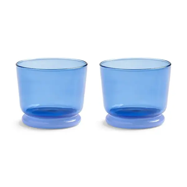 Sada skleniček &k amsterdam dew blue 200 ml 2-pack modrá barva