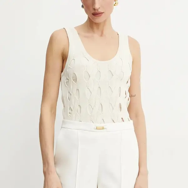 Top Pinko dámský, béžová barva, 105192 A2LW