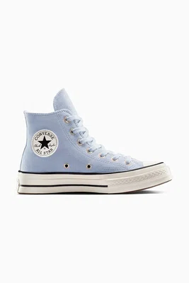 Semišové tenisky Converse Chuck 70 modrá barva, A13828C
