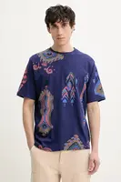 Bavlněné tričko Desigual BALI fialová barva, 25SMTK11