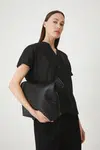 Lněná halenka Medicine černá barva, hladká