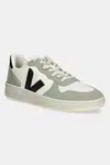 Kožené sneakers boty Veja VI0220500B V-10 LEATHER zelená barva, VI0220500B