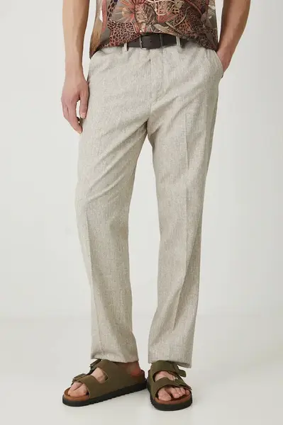 Kalhoty s příměsí lnu Medicine