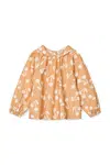 Dětská bavlněná halenka Liewood Rhea Printed Top oranžová barva, vzorovaná, LW19917