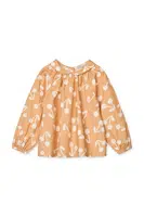Dětská bavlněná halenka Liewood Rhea Printed Top oranžová barva, vzorovaná, LW19917