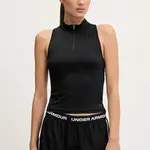 Tréninkový top Under Armour Vanish Elite černá barva, s pologolfem, 1389874