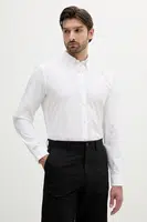 Košile BOSS pánská, bílá barva, regular, s límečkem button-down, 50539917