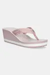 Žabky Tommy Hilfiger TH STRIPES WEDGE BEACH SANDAL