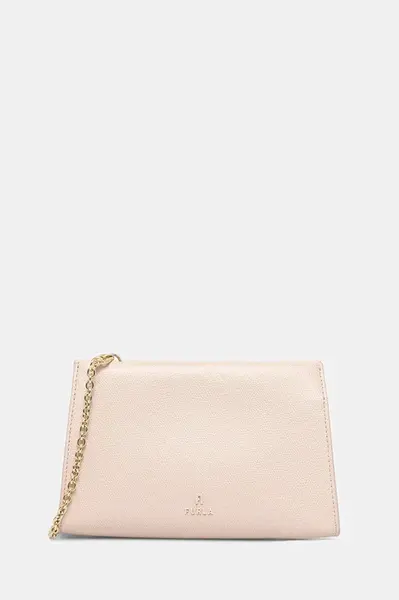 Kožená kabelka Furla růžová barva, WE00774.ARE000.0496S1007