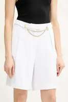 Kraťasy Fracomina dámské, bílá barva, high waist, FS25SV6001W47601