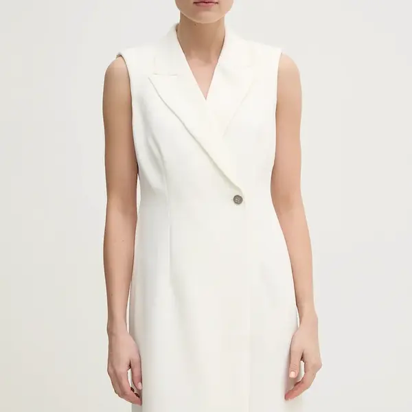 Šaty Dkny béžová barva, mini, DD5U1H66