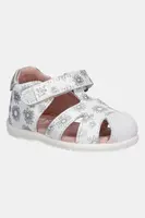 Dětské kožené sandály Garvalin bílá barva, 252305