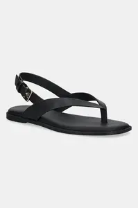 Kožené sandály Tommy Hilfiger COLOR BLOCK THONG FLAT SANDAL