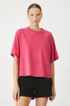 Bavlněné tričko Medicine dámské, růžová barva