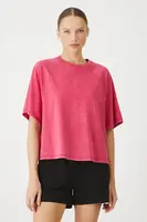 Bavlněné tričko Medicine dámské, růžová barva