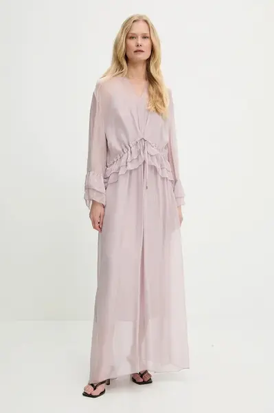 Šaty s hedvábím Answear.LAB