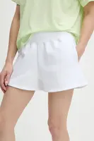 Kraťasy Calvin Klein Performance dámské, bílá barva, high waist, LVGWS5S807