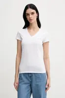 Bavlněné tričko Armani Exchange dámské, bílá barva, XW000521 AF10359