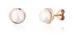 JwL Luxury Pearls Pozlacené náušnice s říční perlou JL0736