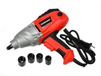 Heidmann Rázový utahovák 1/2", elektrický, s LCD displejem, 150-350 Nm, s hlavicemi 17-22 mm