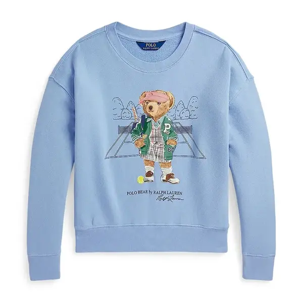 Mikina Polo Ralph Lauren modrá barva, s potiskem, 313971127001
