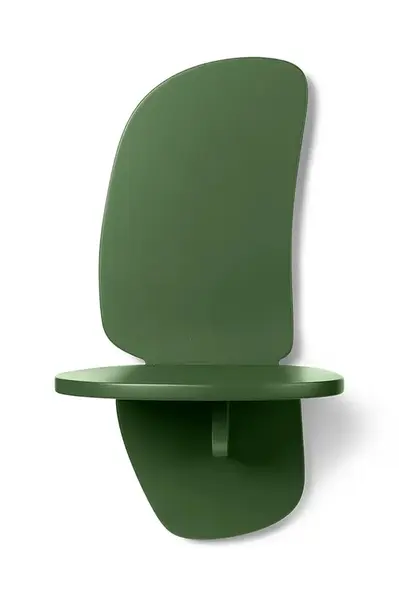 Závěsná police ferm LIVING Pilu 40 cm zelená barva