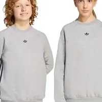 Dětská mikina adidas Originals šedá barva, melanžová, JW1089