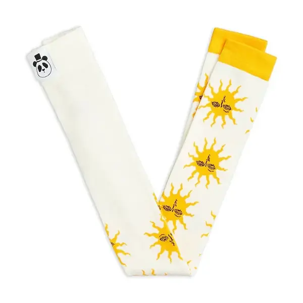 Dětské legíny Mini Rodini Sun bílá barva, 2566010711