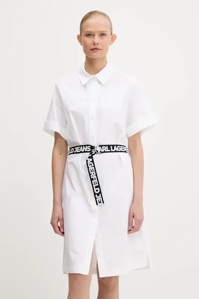 Bavlněné šaty Karl Lagerfeld Jeans