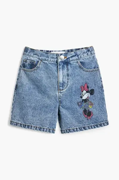 Dětské riflové kraťasy Desigual modrá barva, s aplikací, 25SGDD06