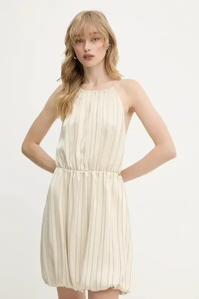 Šaty Armani Exchange béžová barva, mini, XW000194 AF12744