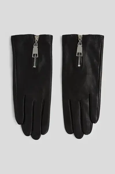 Rukavice Karl Lagerfeld K/ESSENTIAL dámské, černá barva, A3W33033