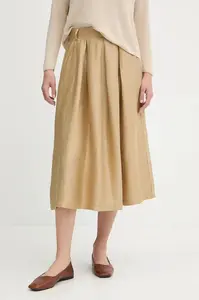 Sukně s příměsí lnu La Petite Française JOSEPHINE