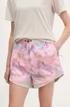 Outdoorové šortky Picture Oslon dámské, růžová barva, high waist, WSH0104