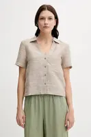 Košile s příměsí lnu United Colors of Benetton