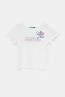 Dětské bavlněné tričko United Colors of Benetton bílá barva, 3I1XG10JB