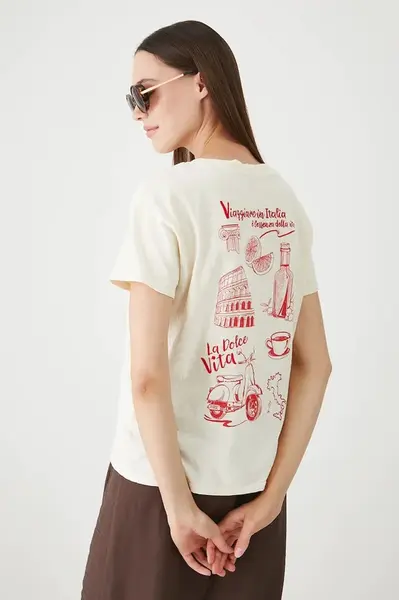 Bavlněné tričko Medicine dámské, béžová barva