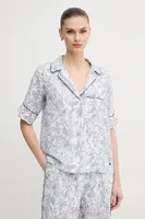 Lněná košile Pepe Jeans DORIS dámská, bílá barva, regular, s klasickým límcem, PL305025
