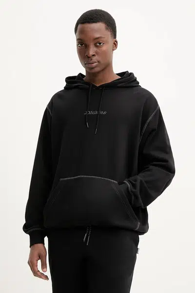 Mikina Dickies pánská, černá barva, s kapucí, hladká, DK0A4Z6YBLK1