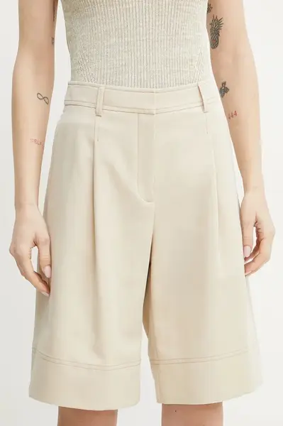 Šortky s příměsí lnu BOSS Orange