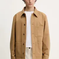 Vlněná košilová bunda A.P.C. veste emile