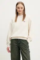 Mikina Dickies dámská, béžová barva, s aplikací, DK0A4YQDF901