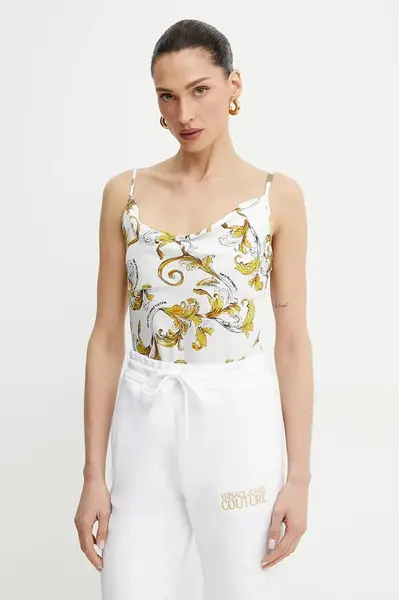 Halenka Versace Jeans Couture dámská, bílá barva, vzorovaná, 78HAM236 NS639