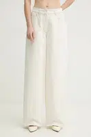 Bavlněné džíny Remain dámské, high waist, 502883849